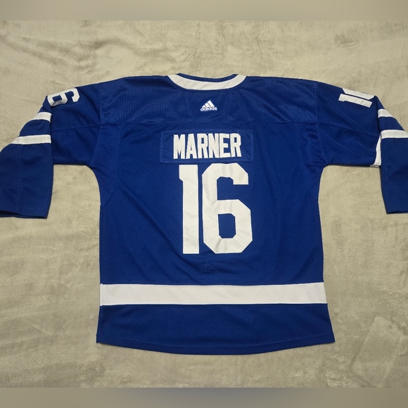 Toronto Maple Leafs Hockey Jersey NHL Home Blue Adidas #16 Mitchell Marner - Picture 2 of 9
